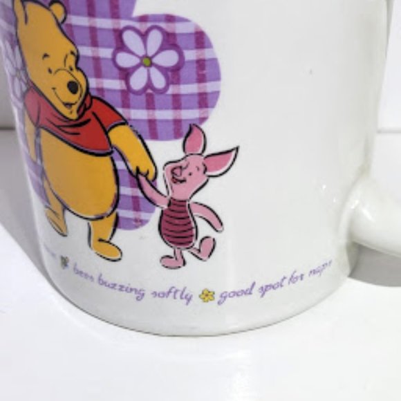 DISNEY'S WINNIE THE POOH COFFEE MUG/CUP WITH POOH BEAR, PIGLET AND CUTE SAYINGS - Picture 4 of 6
